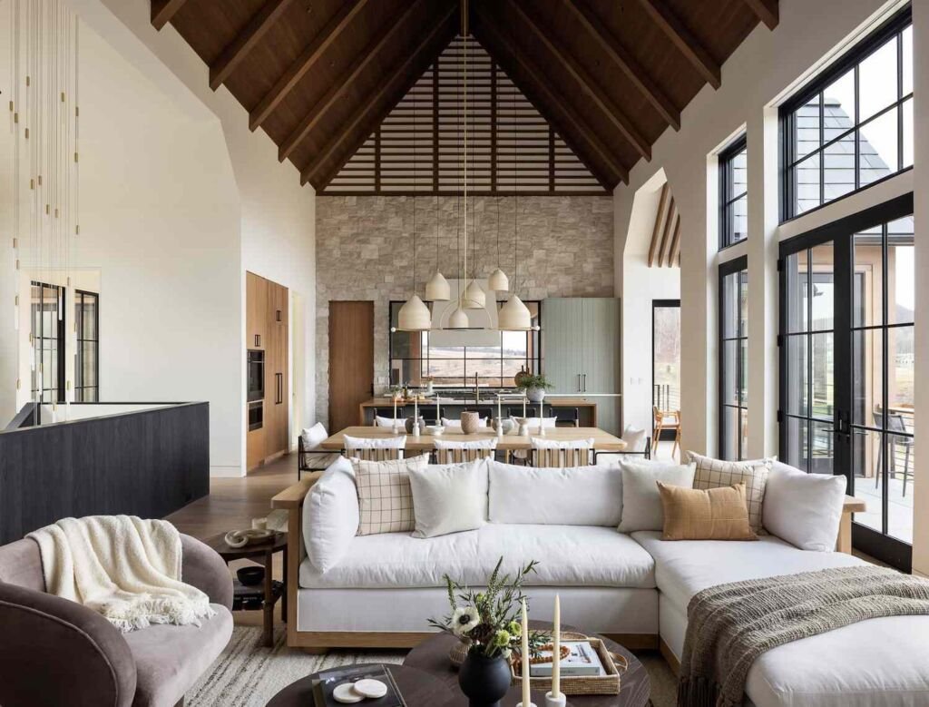 Best Barndominium Ceiling Ideas: Rustic Charm to Modern Chic 6 farmhouse Vaulted Ceilings