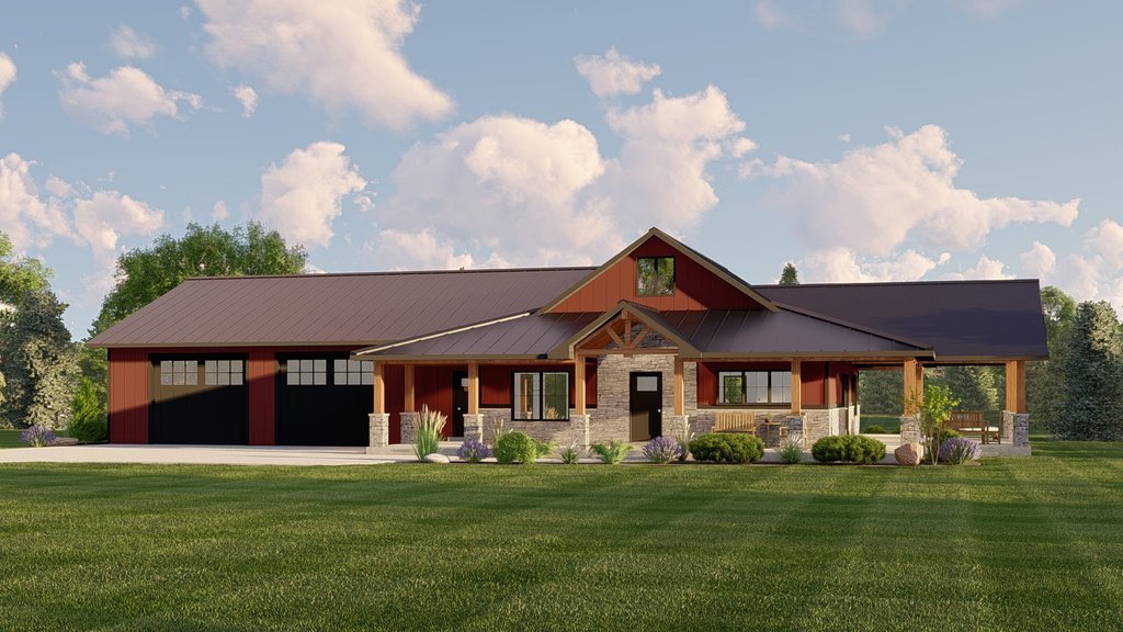 Barndominium House Plan 1064-215