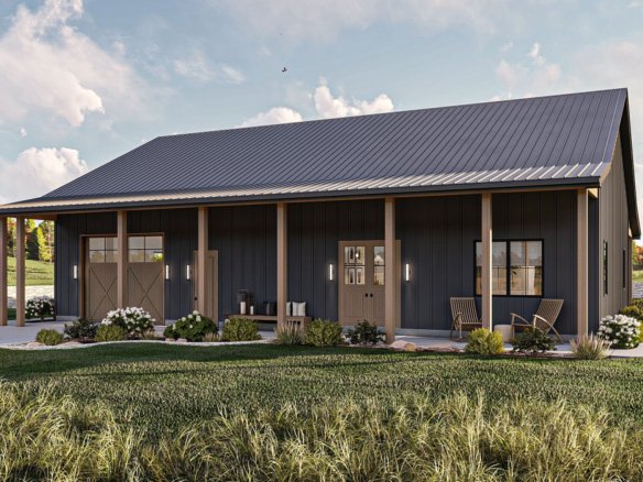Barndominium Style House Plan Springer Farm 30357