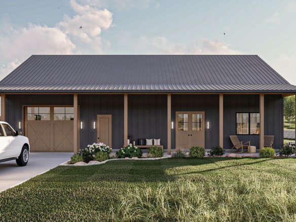 Barndominium Style House Plan Springer Farm 30357