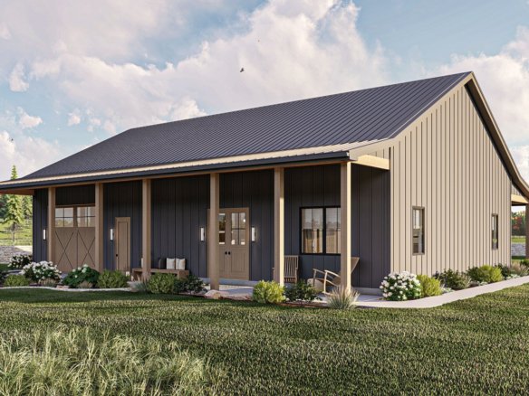 Barndominium Style House Plan Springer Farm 30357