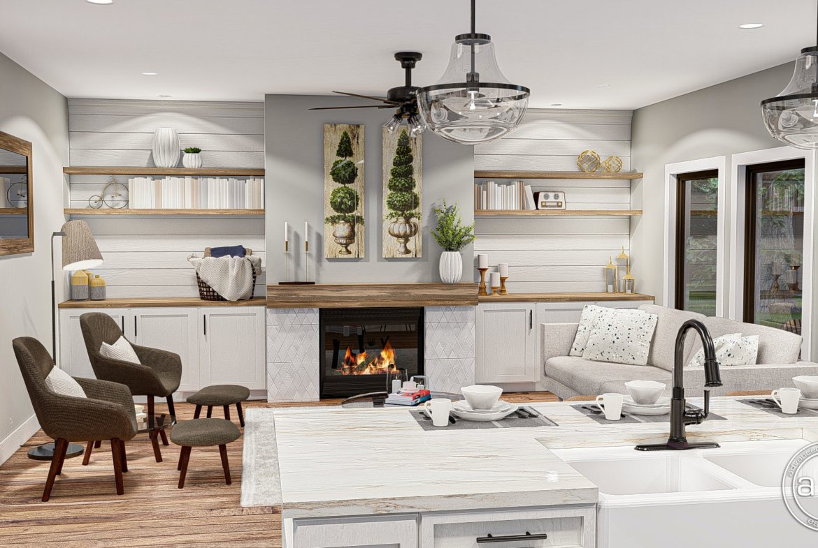 2 Story Barndominium Style House Plan Belgrade 29925