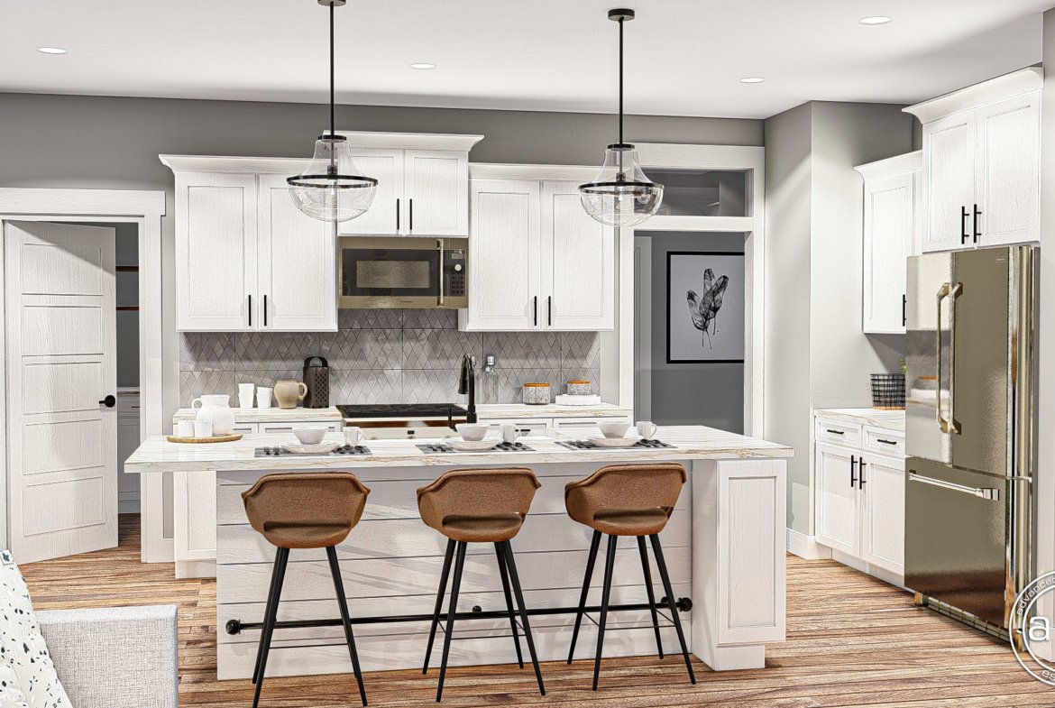 2 Story Barndominium Style House Plan Belgrade 29925