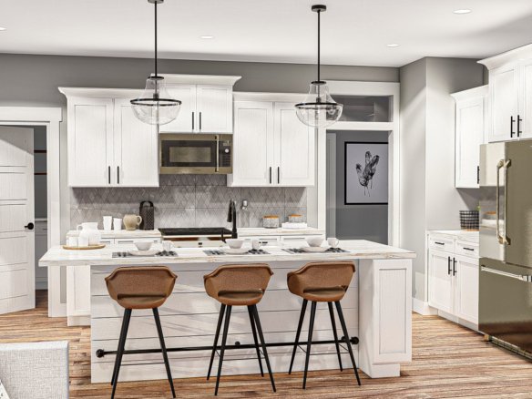 2 Story Barndominium Style House Plan Belgrade 29925