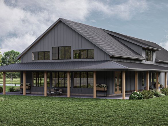 Barndominium Style Plan Stonegate 30439