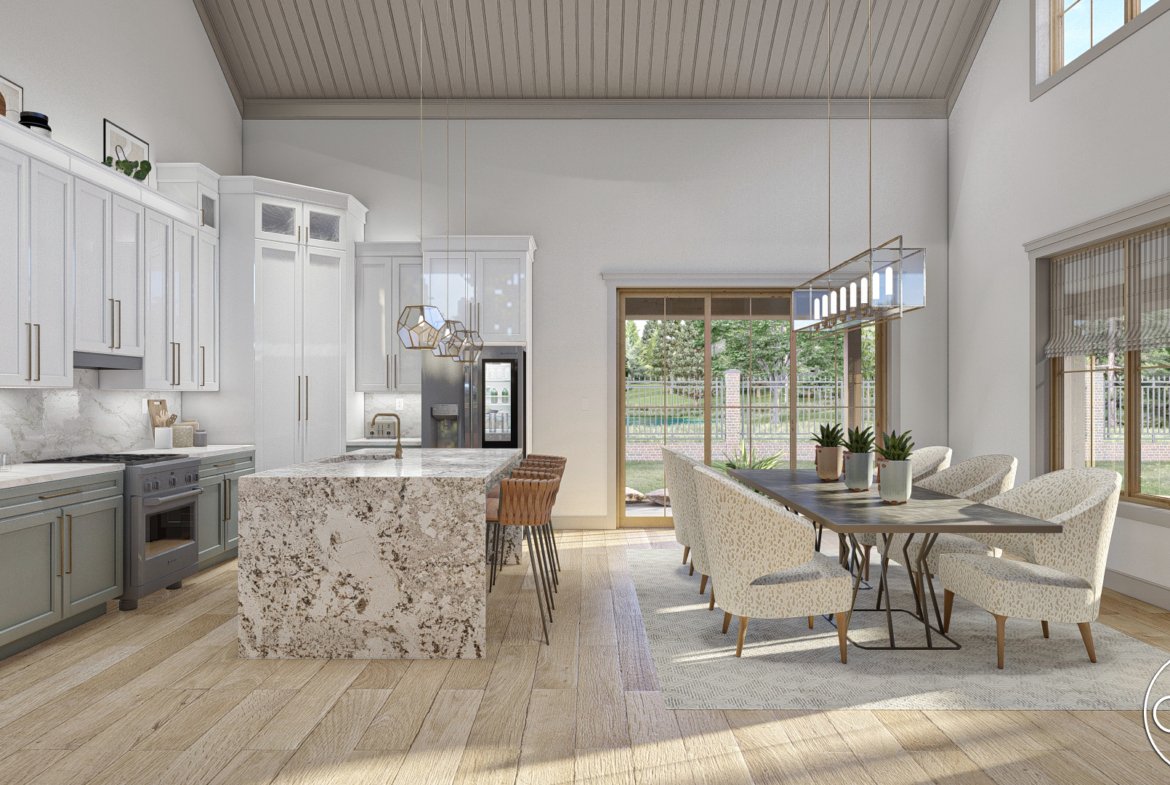 Black Barndominium Style House Plan with Wrap around Porch Red Rocks 30189