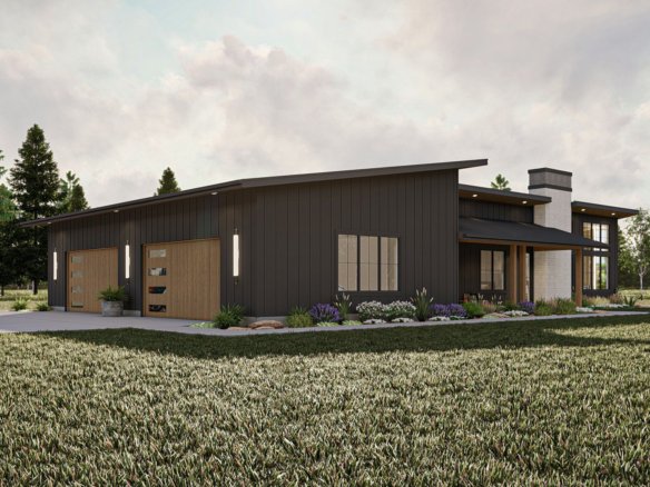 Modern Barndominium Style House Plan Blue Ridge 30249
