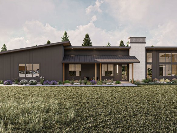 Modern Barndominium Style House Plan Blue Ridge 30249