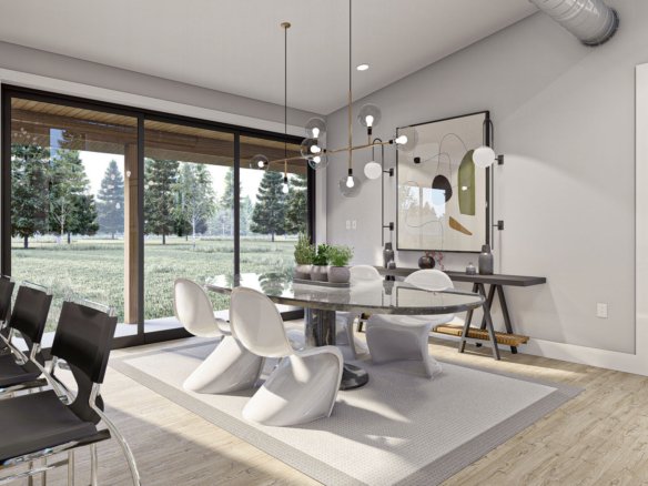 Modern Barndominium Style House Plan Blue Ridge 30249