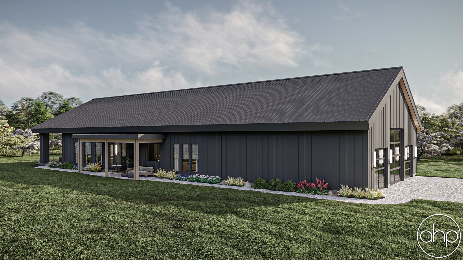 Modern Barndominium Style House Plan Limestone 30440