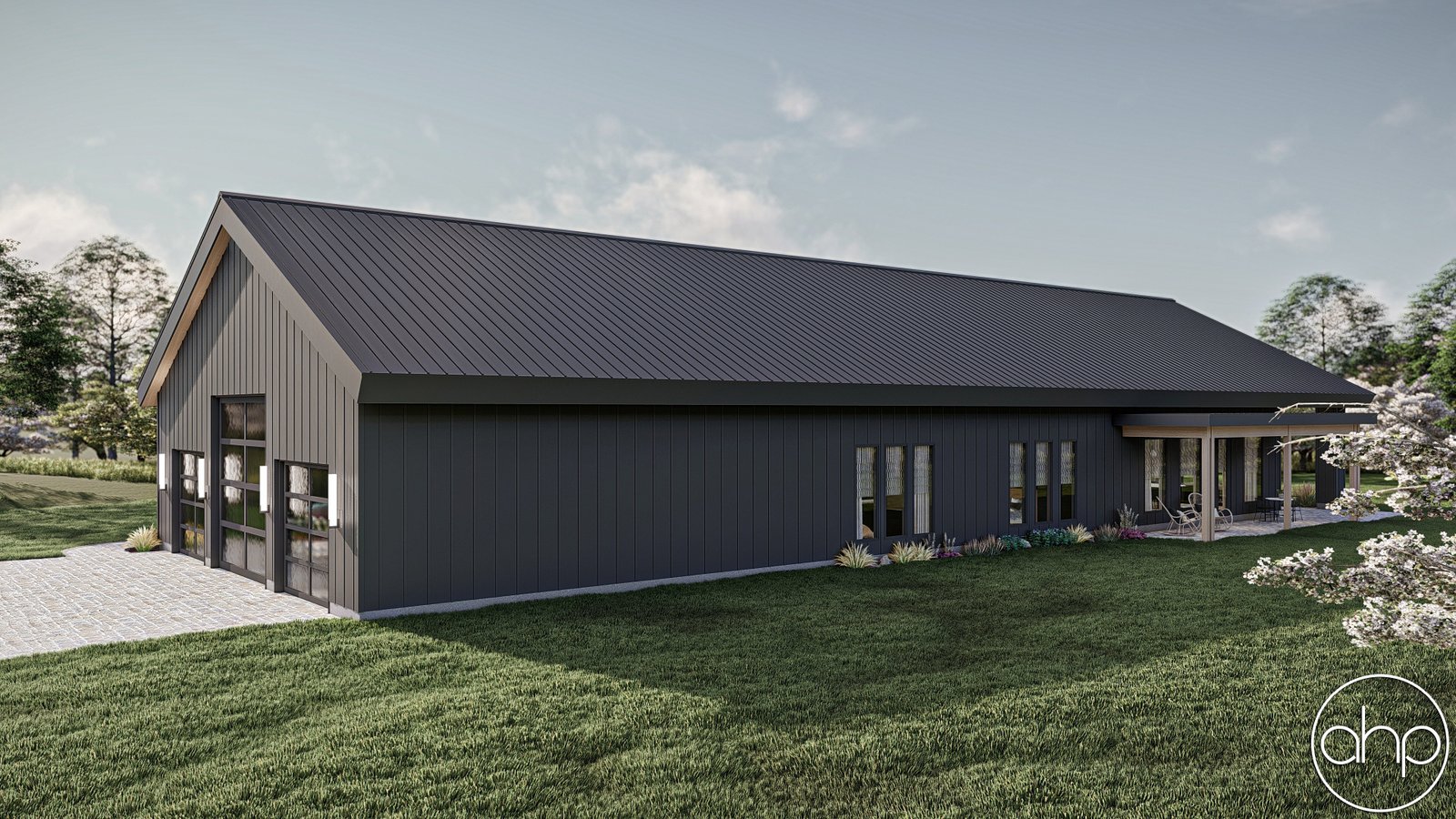 Modern Barndominium Style House Plan Limestone 30440