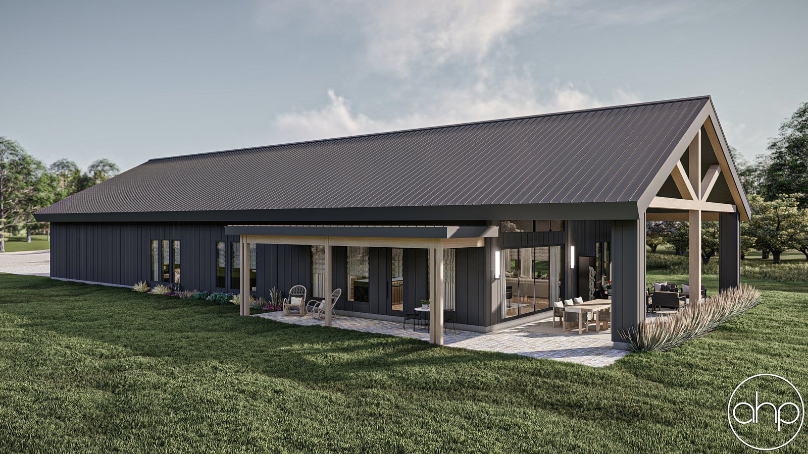 Modern Barndominium Style House Plan Limestone 30440