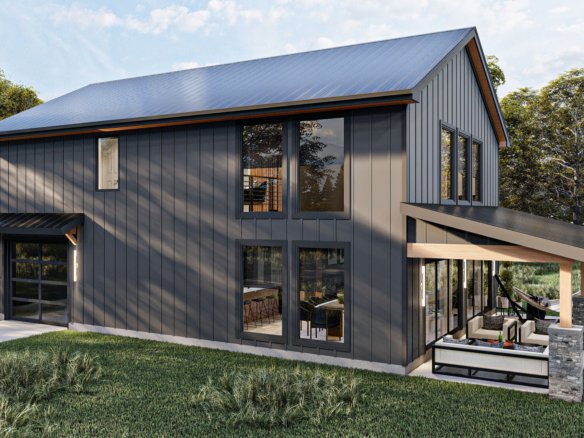 Modern Barndominium Style House Plan Southaven 30226