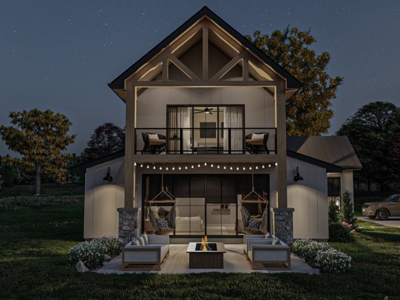 Modern Barndominium Style House Plan Stockville 30388