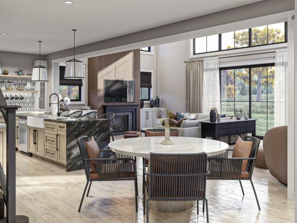 Modern Barndominium Style House Plan Stockville 30388