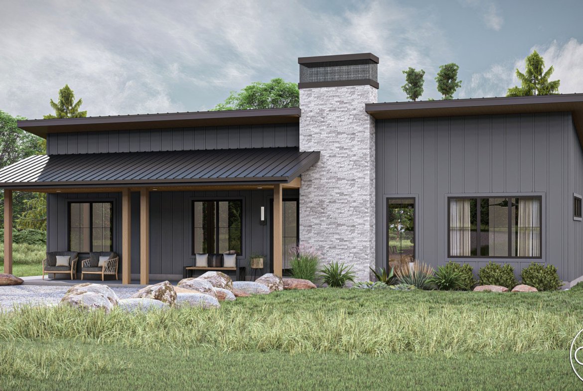 Modern Barndominium Style House Plan Woodrow 30442
