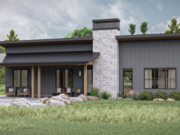 Modern Barndominium Style House Plan Woodrow 30442