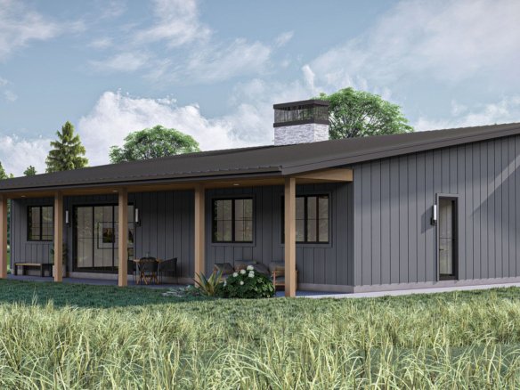 Modern Barndominium Style House Plan Woodrow 30442