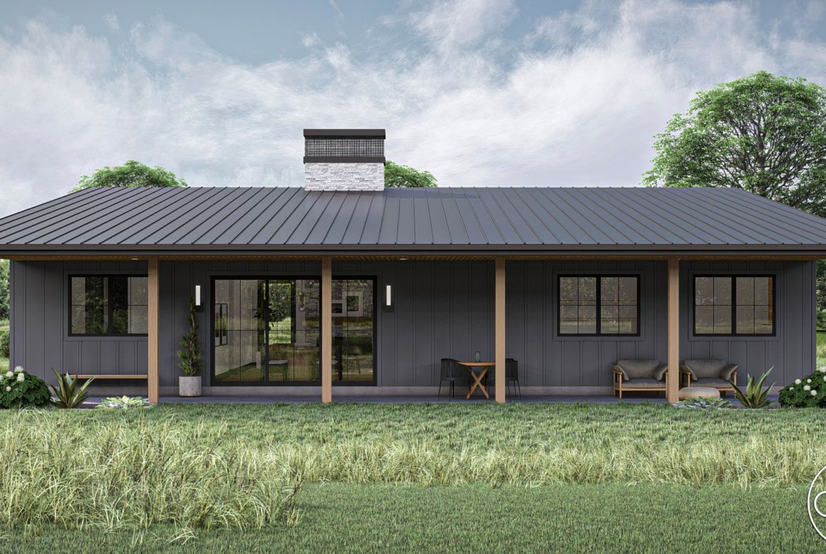 Modern Barndominium Style House Plan Woodrow 30442