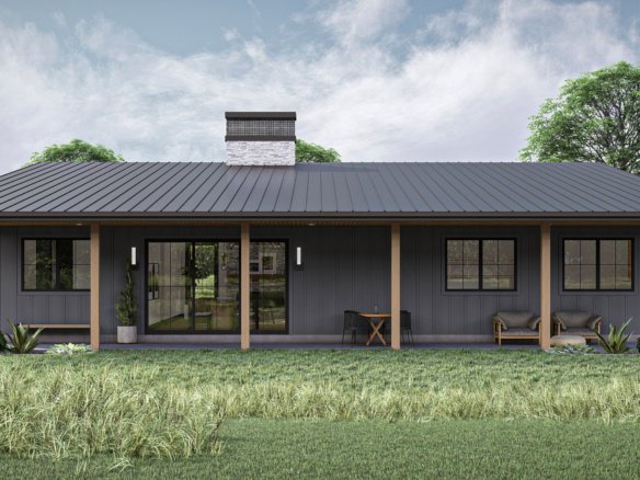 Modern Barndominium Style House Plan Woodrow 30442