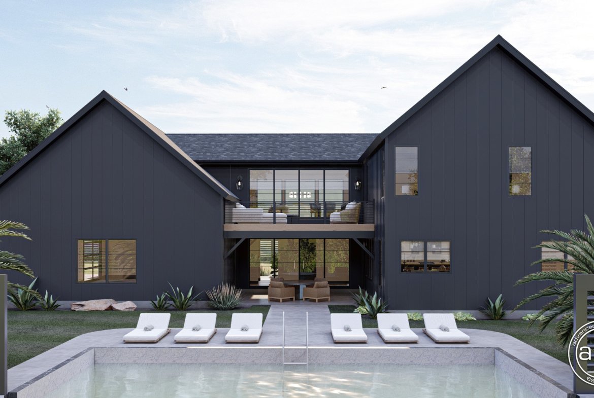 Modern Barndominium Style House Plan with Loft - Barton Creek 0