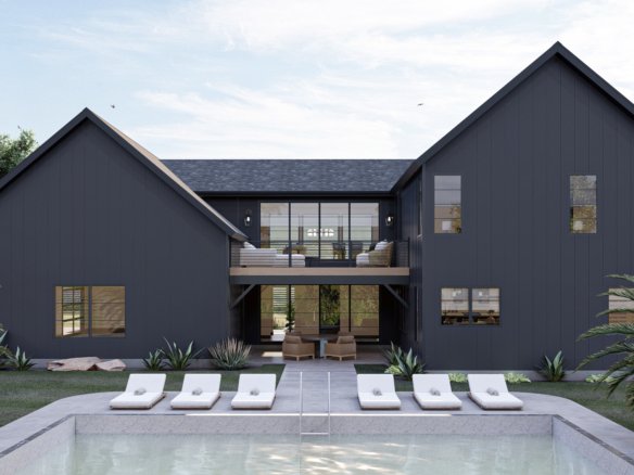 Modern Barndominium Style House Plan with Loft - Barton Creek 0