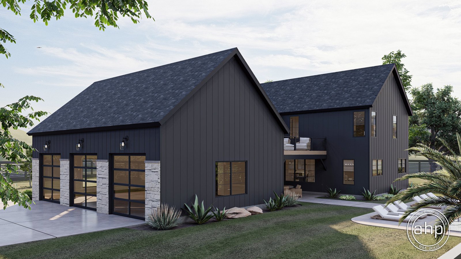 Modern Barndominium Style House Plan with Loft - Barton Creek 0