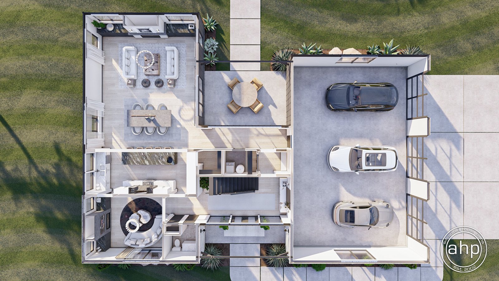 Modern Barndominium Style House Plan with Loft - Barton Creek 0