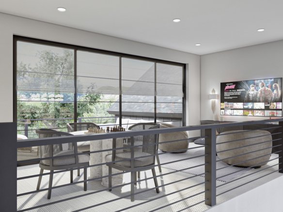 Modern Barndominium Style House Plan with Loft - Barton Creek 0