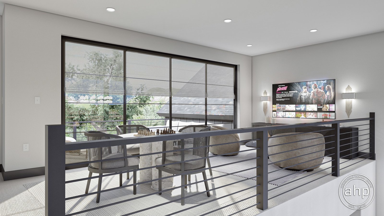 Modern Barndominium Style House Plan with Loft - Barton Creek 0