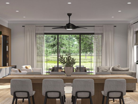 Modern Black Barndominium Style House Plan Cameron Wood