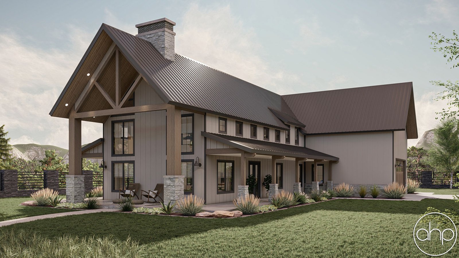 Modern Farmhouse Style Barndominium House Plan Marion 30332