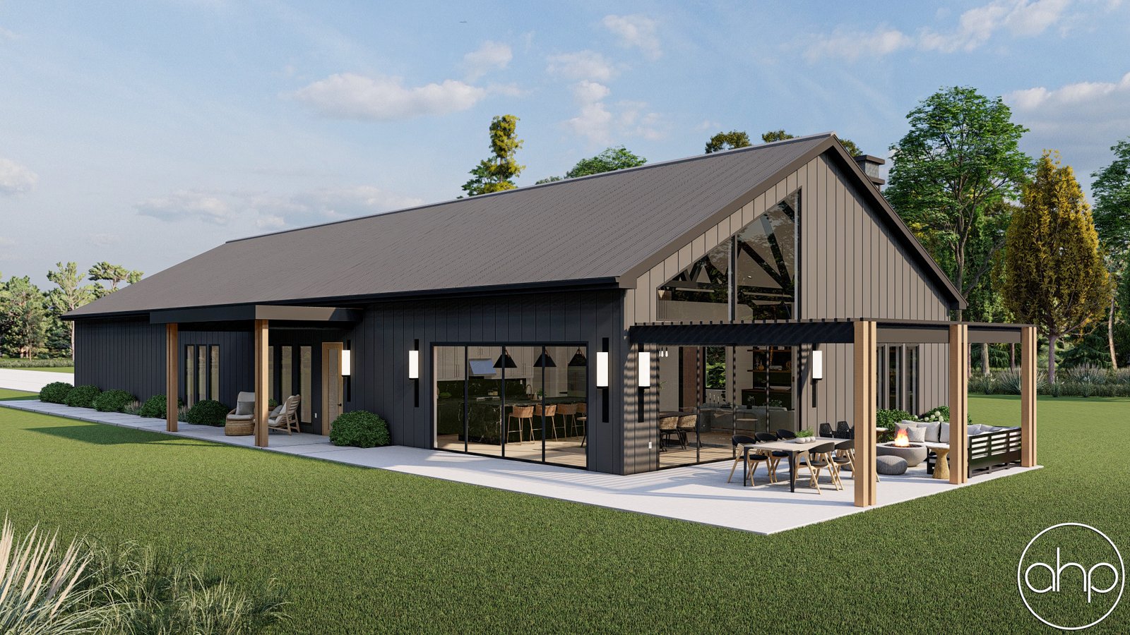 Modern Farmhouse Style Barndominium Plan - Round Rock