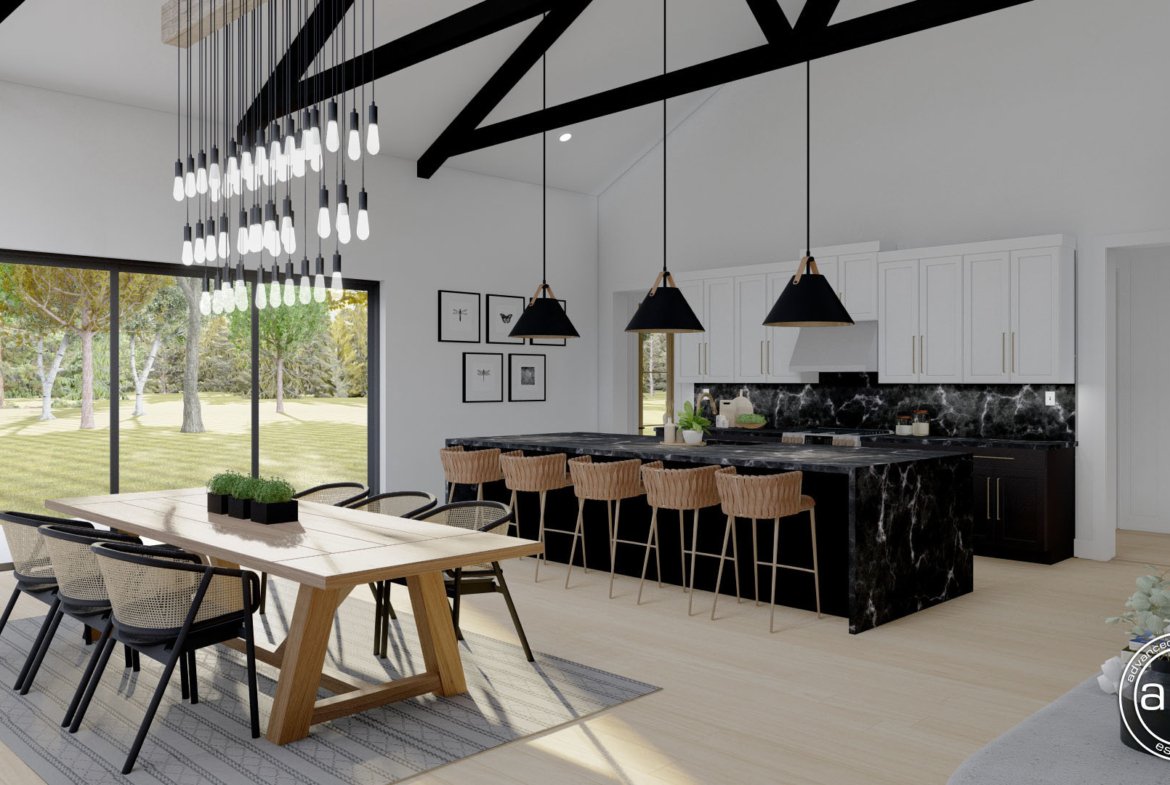 Modern Farmhouse Style Barndominium Plan - Round Rock