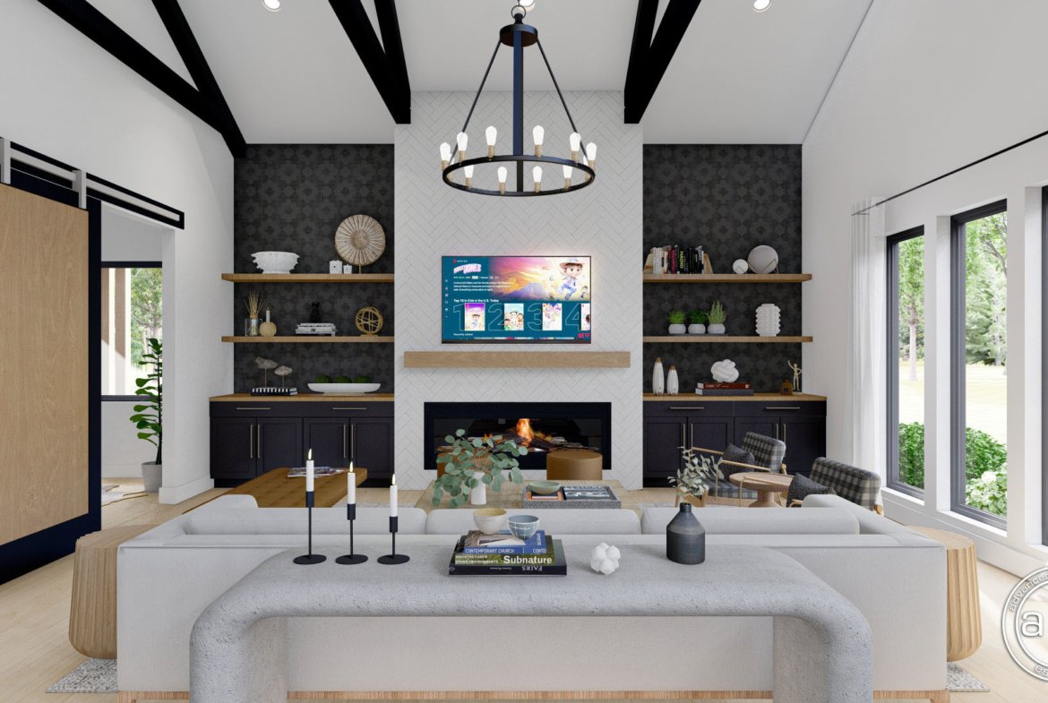 Modern Farmhouse Style Barndominium Plan - Round Rock