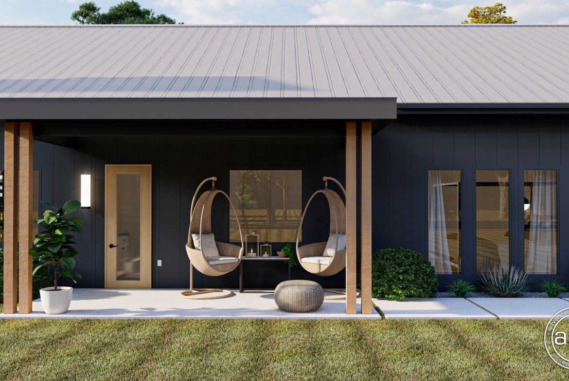 Modern Farmhouse Style Barndominium Plan - Round Rock