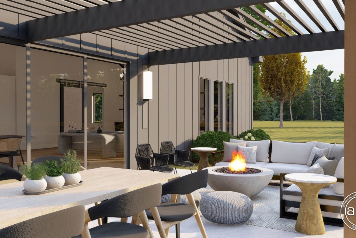 Modern Farmhouse Style Barndominium Plan - Round Rock