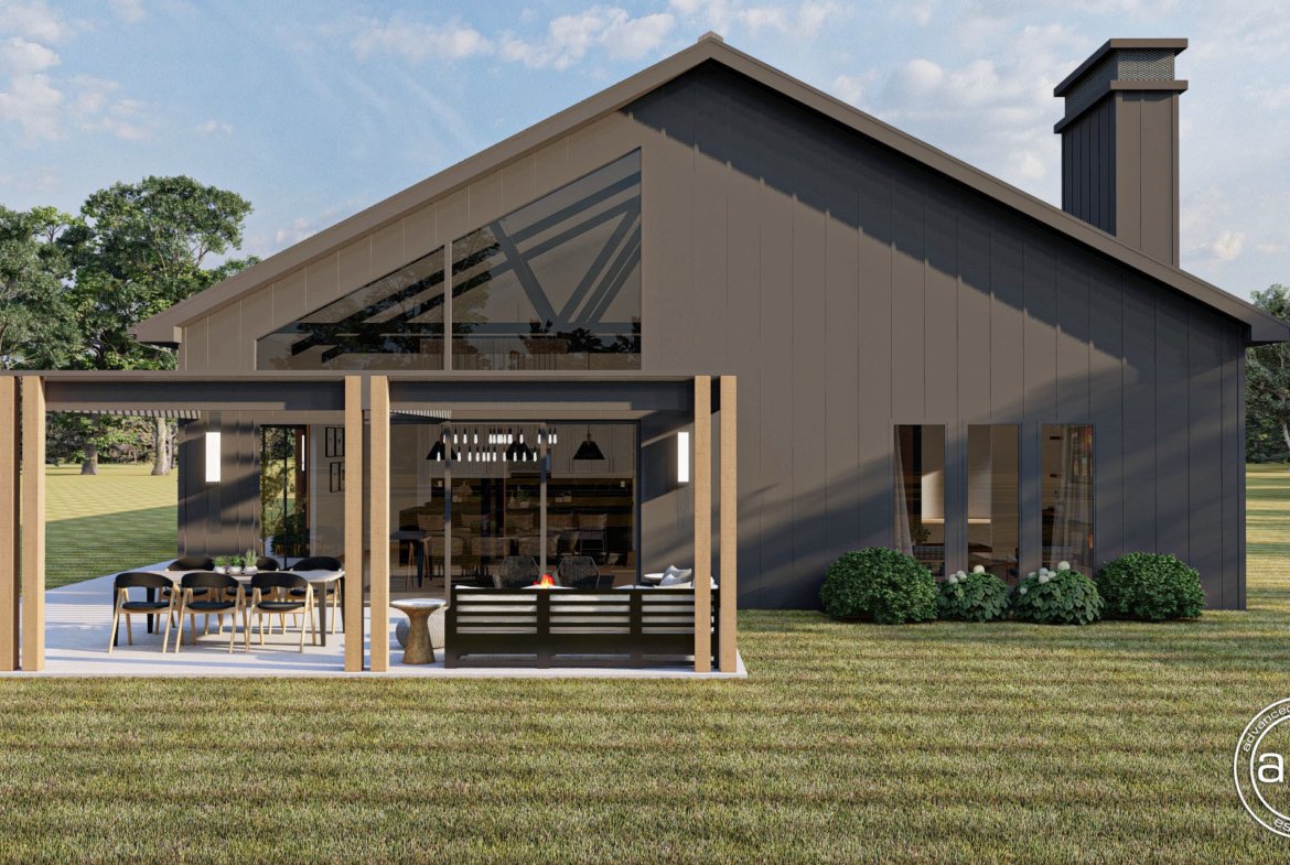 Modern Farmhouse Style Barndominium Plan - Round Rock